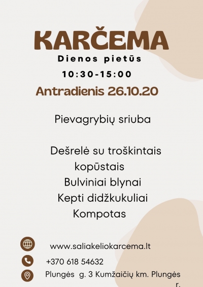 Dienos pietūs 10.20